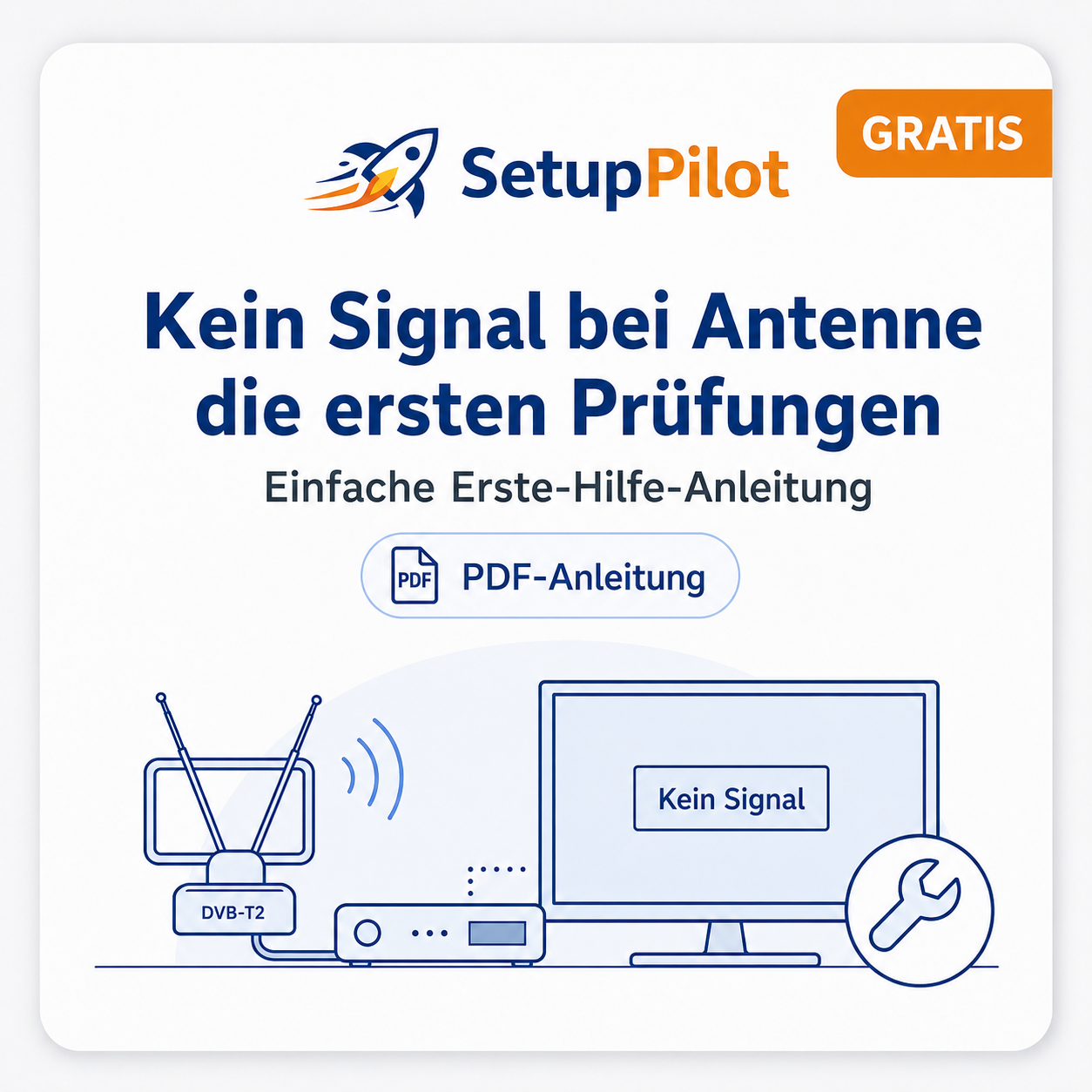 Kein Signal bei Antenne – die ersten Prüfungen