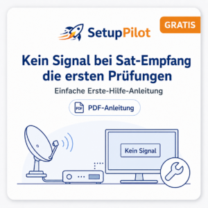 Kein Signal bei Sat-Empfang – die ersten Prüfungen