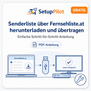 Senderliste &uuml;ber Fernsehliste.at herunterladen und auf TV oder SAT-Receiver &uuml;bertragen