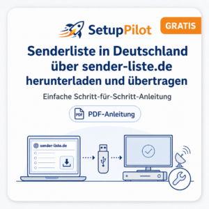 Anleitung für den Download einer passenden Senderliste über sender-liste.de