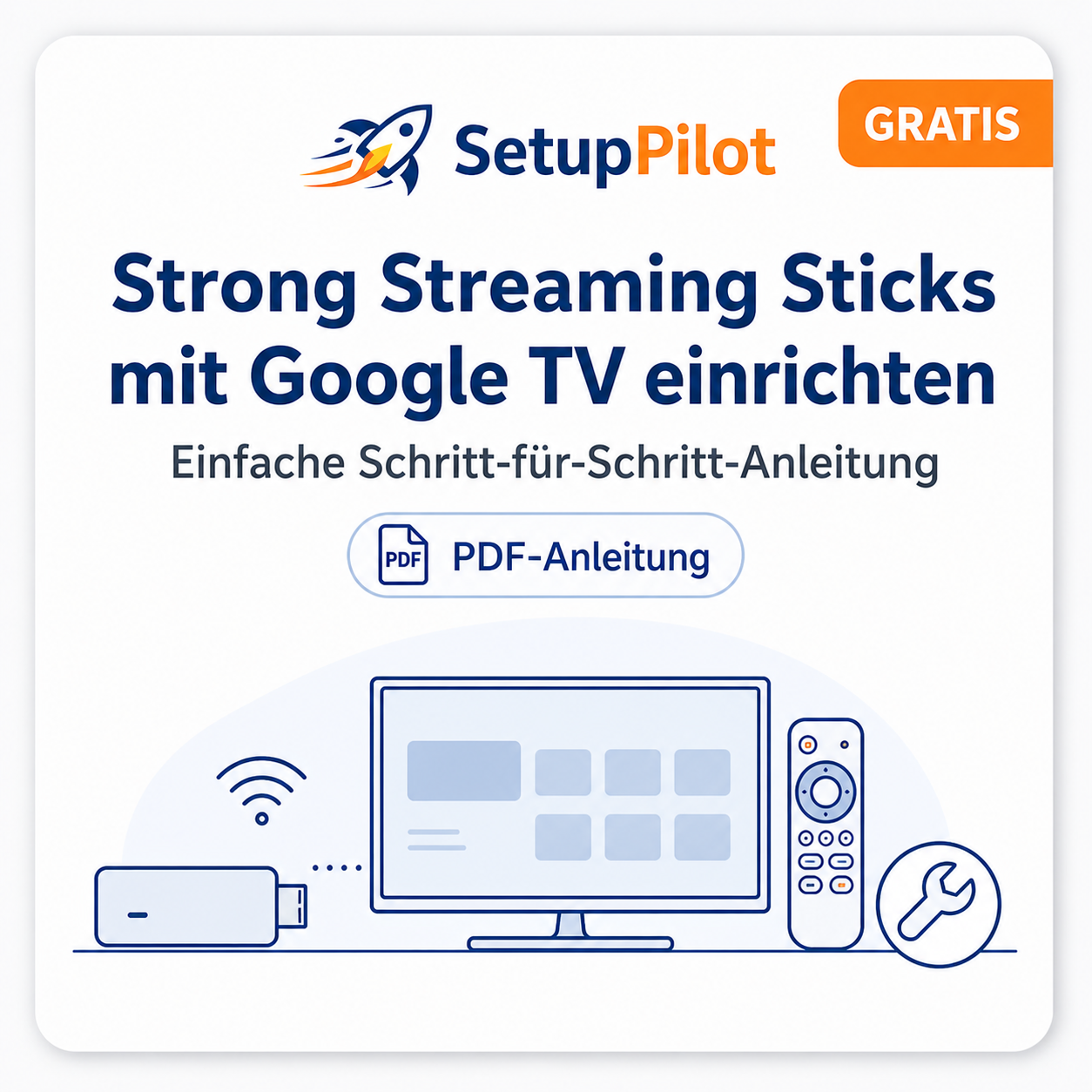Strong Streaming Sticks mit Google TV einrichten